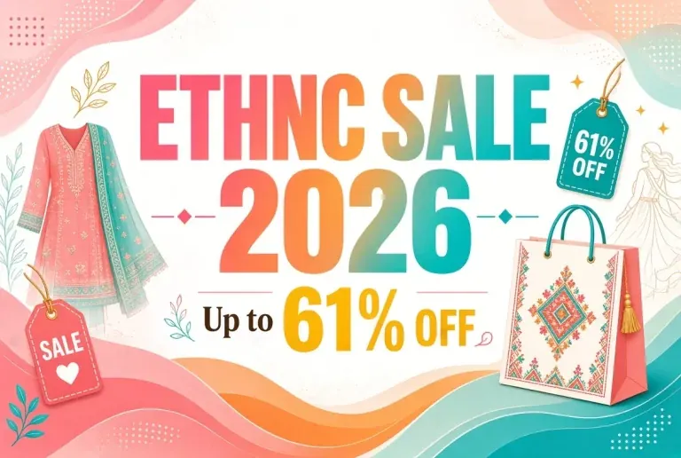 Ethnic by Outfitters sale 2026 discounts on western and eastern wear in Pakistan
