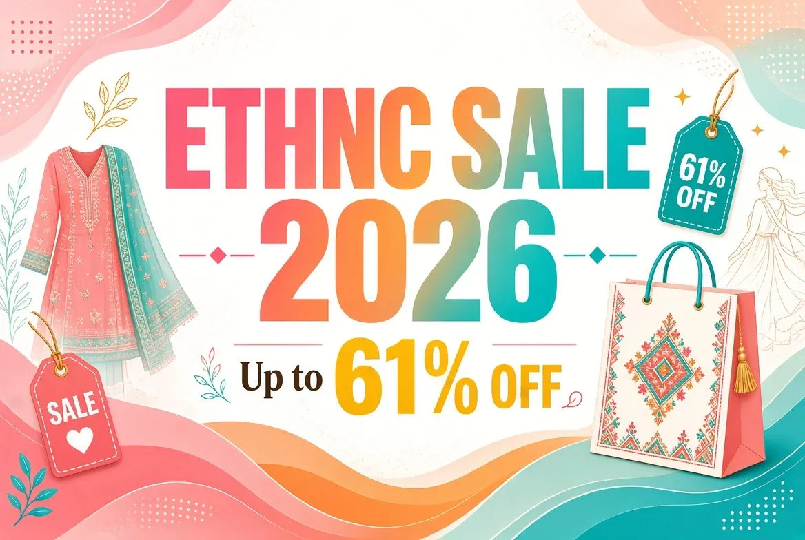 Ethnic by Outfitters sale 2026 discounts on western and eastern wear in Pakistan