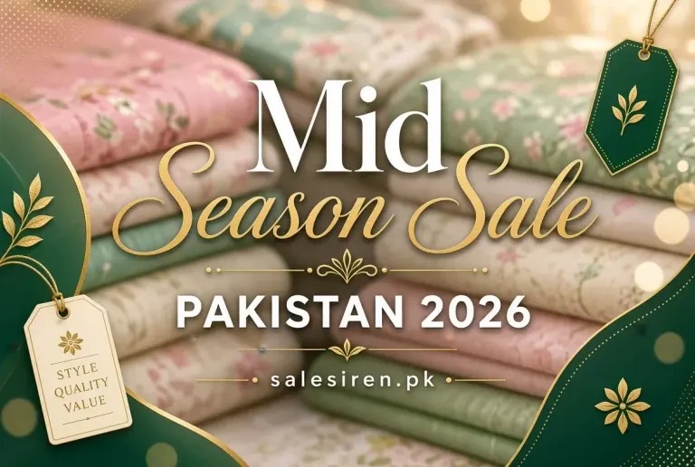 Mid season sale Pakistan 2026 timing calendar across 19 clothing brands