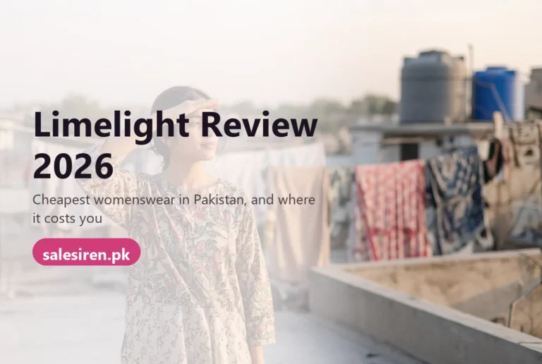 Limelight review: a young woman in a printed lawn kurti and straight trousers on a sunlit rooftop