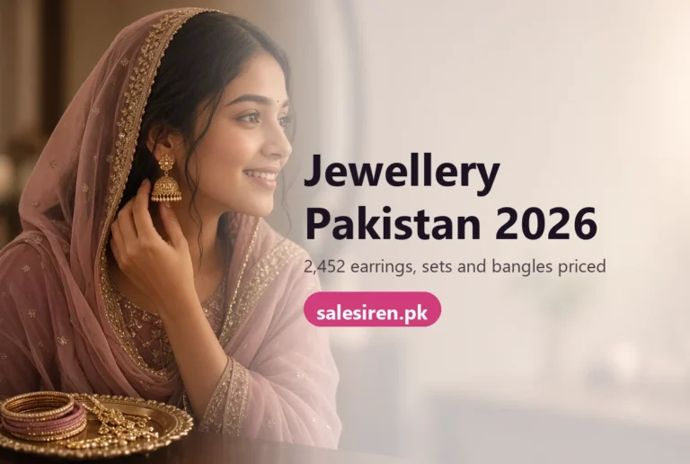 Jewellery Pakistan 2026: 2,452 Pieces Priced, and Why Six in Ten Are Earrings